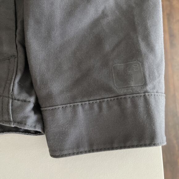 Carhartt Gray Duck Canvas Jacket Mens Size 2XL Lined Full Zip Work Coat EUC - Picture 4 of 15